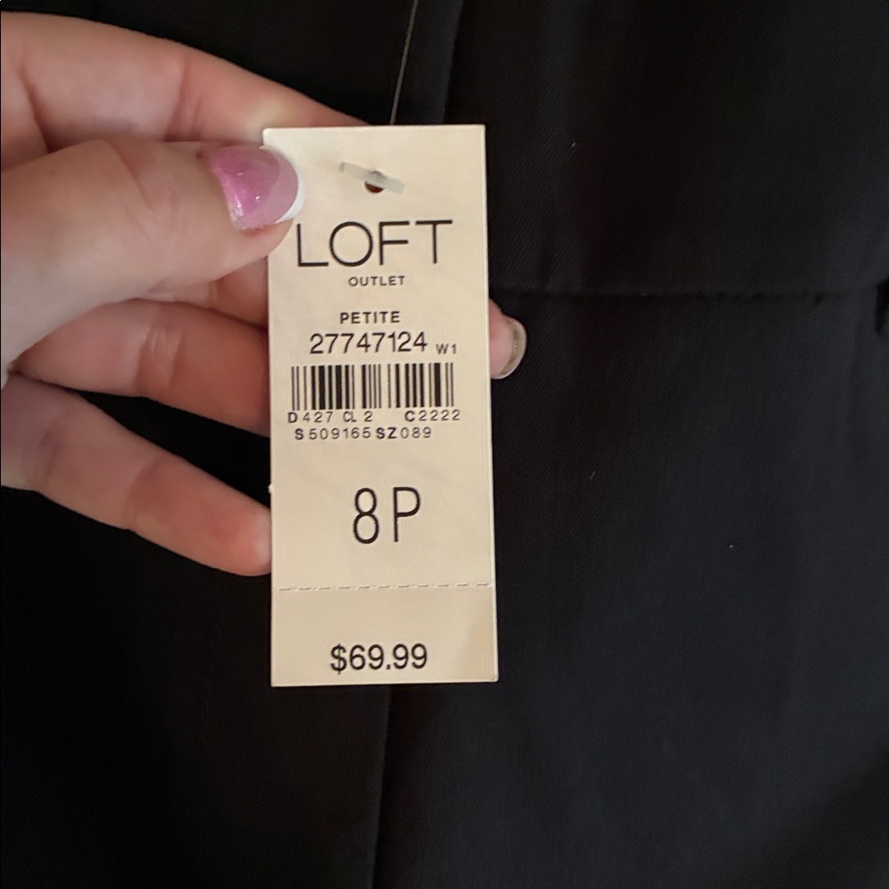Ann Taylor Loft Outlet black curvy skinny ankle petite pants NWT - Picture 13 of 14